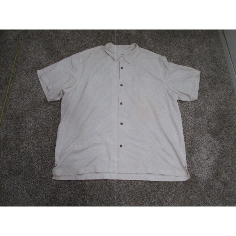 Tommy Bahama Button Up Shirt Mens 3XL Mix master Cocktail Shirt Embroidered